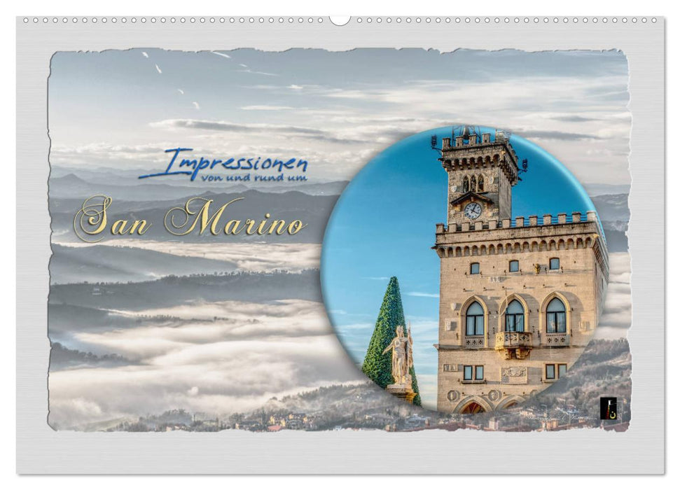 Impressionen - von und rund um San Marino (CALVENDO Wandkalender 2025)