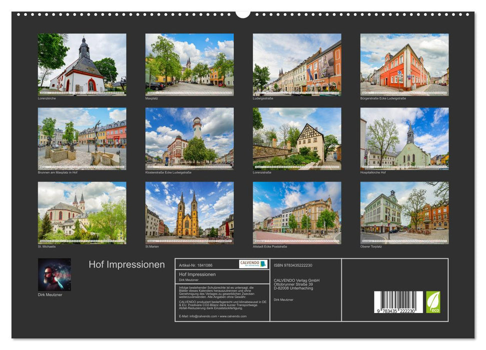 Hof Impressionen (CALVENDO Premium Wandkalender 2025)