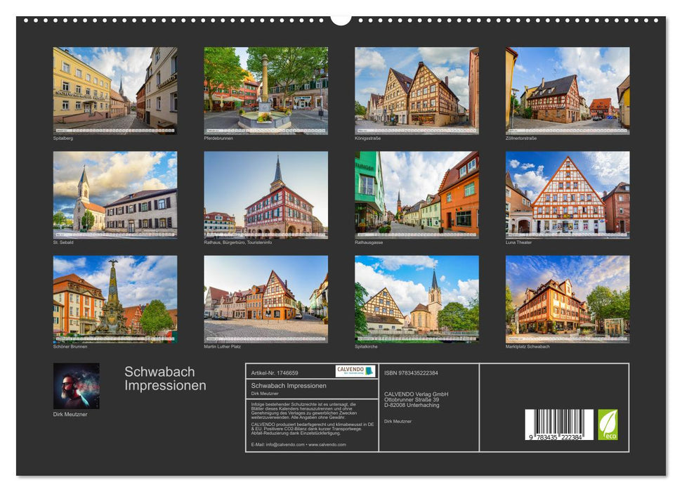 Schwabach Impressionen (CALVENDO Premium Wandkalender 2025)