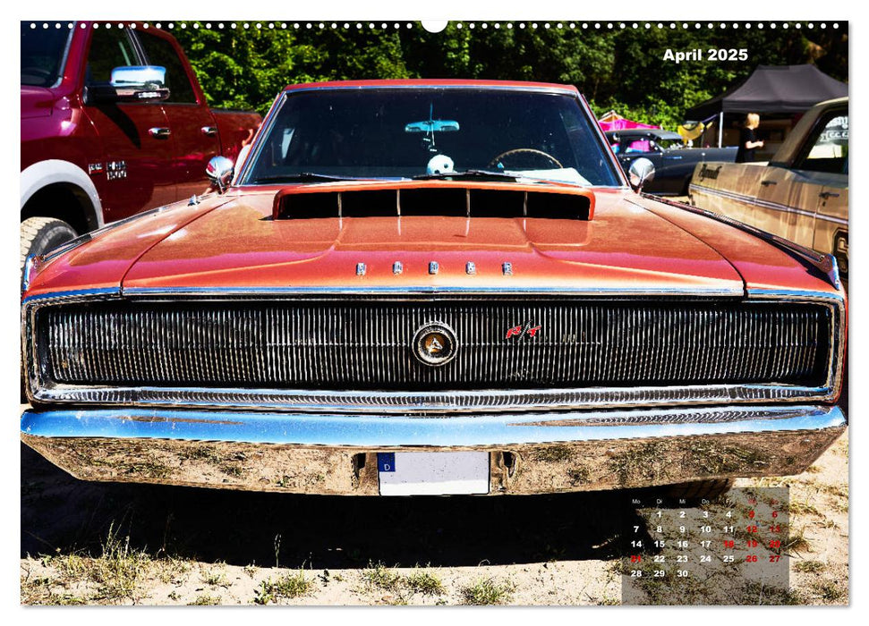 V8 US Cars unterwegs in Bayern (CALVENDO Wandkalender 2025)