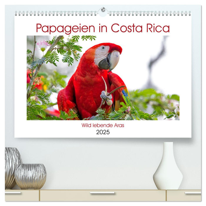 Papageien in Costa Rica (CALVENDO Premium Wandkalender 2025)