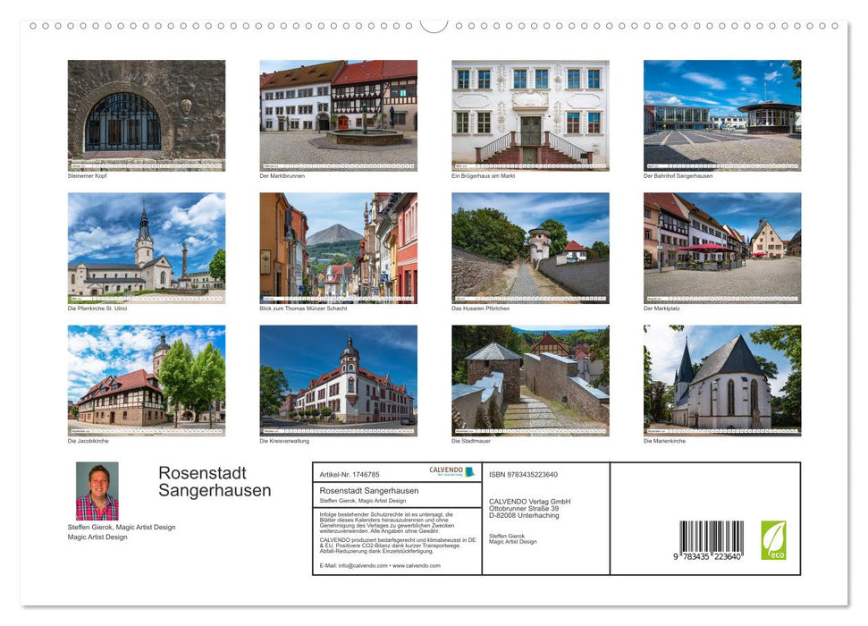 Rosenstadt Sangerhausen (CALVENDO Premium Wandkalender 2025)