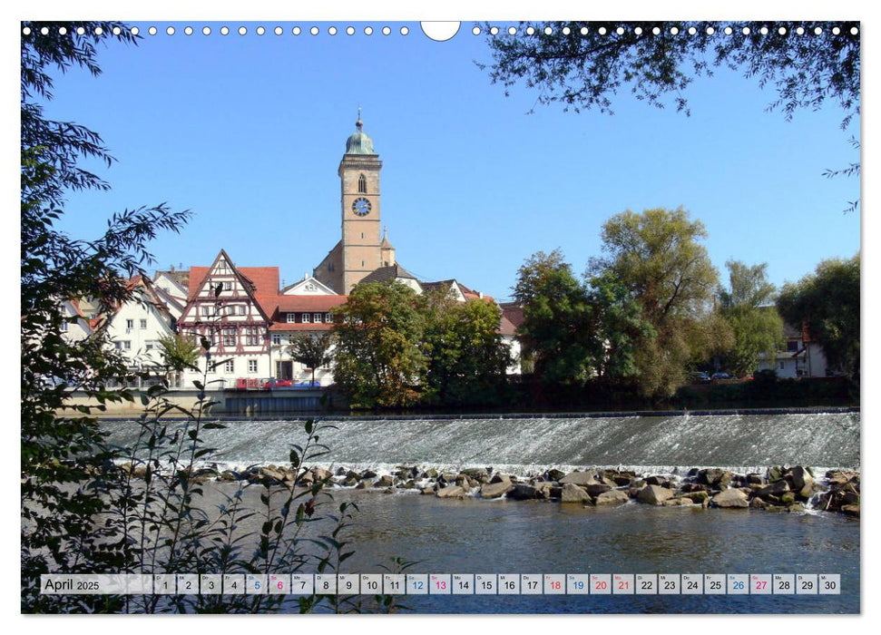 Nürtingen, die romantische Neckarstadt (CALVENDO Wandkalender 2025)