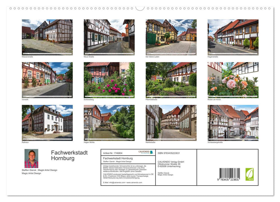 Fachwerkstadt Hornburg (CALVENDO Premium Wandkalender 2025)