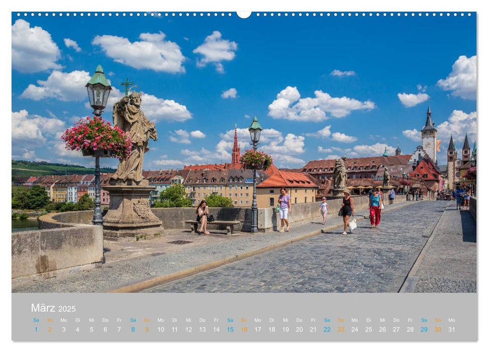 Würzburg - Stadt der Kirchen (CALVENDO Premium Wandkalender 2025)