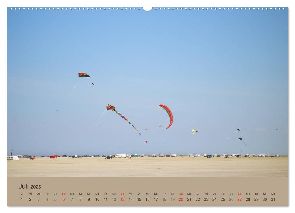 Römö - Wasser, Wind und endloser Strand (CALVENDO Premium Wandkalender 2025)