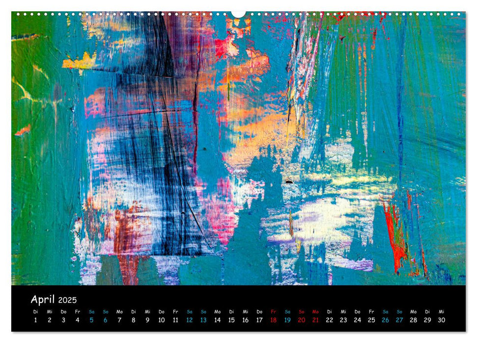 Abstraktes - Harmonie des Zufalls in Formen und Farben (CALVENDO Premium Wandkalender 2025)