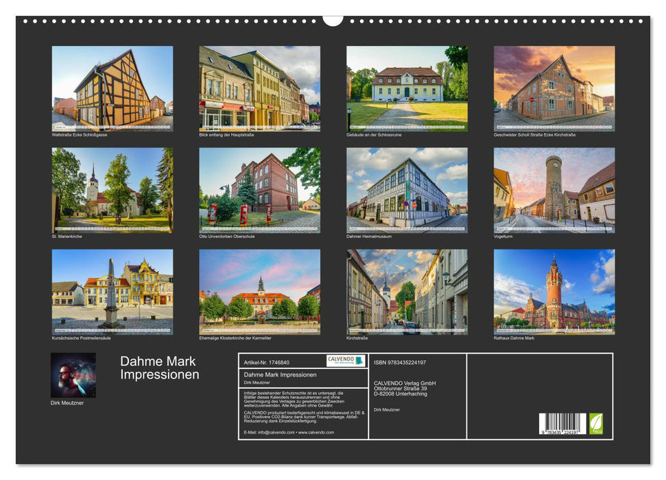 Dahme Mark Impressionen (CALVENDO Wandkalender 2025)