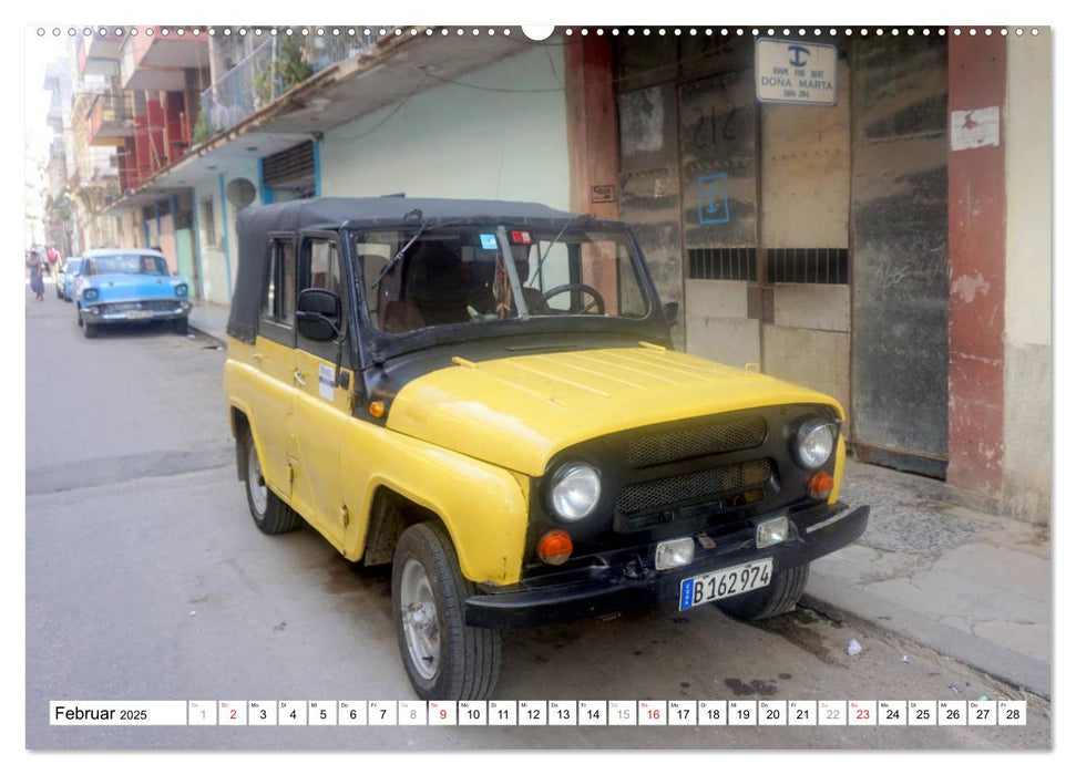 Sowjet-Legende - Der Geländewagen UAZ-469 in Kuba (CALVENDO Premium Wandkalender 2025)