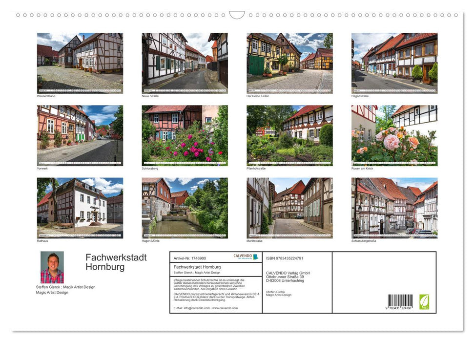 Fachwerkstadt Hornburg (CALVENDO Wandkalender 2025)