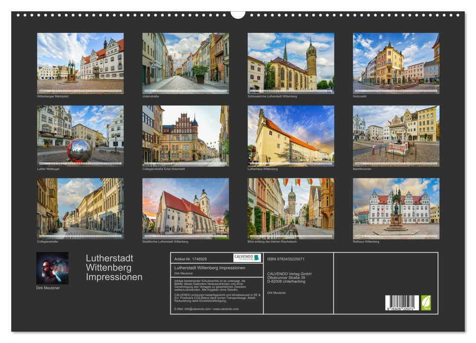 Lutherstadt Wittenberg Impressionen (CALVENDO Wandkalender 2025)