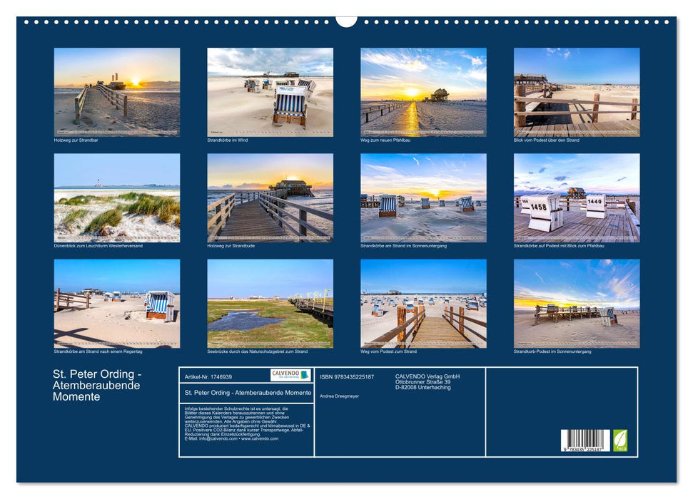 St. Peter Ording - Atemberaubende Momente (CALVENDO Wandkalender 2025)