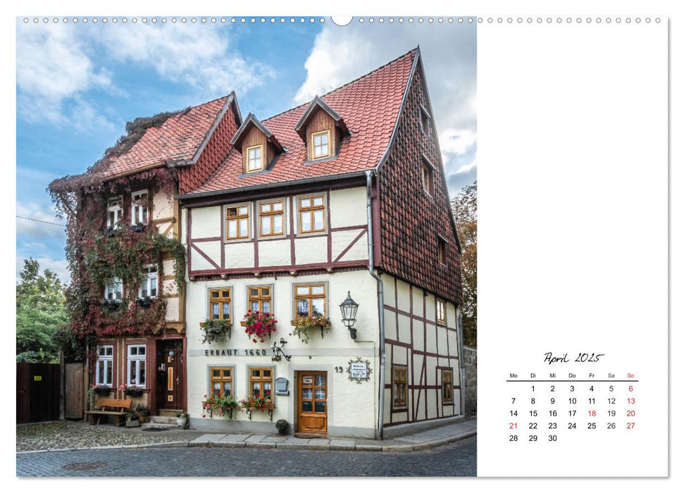 Fachwerkstadt Qudlinburg (CALVENDO Premium Wandkalender 2025)