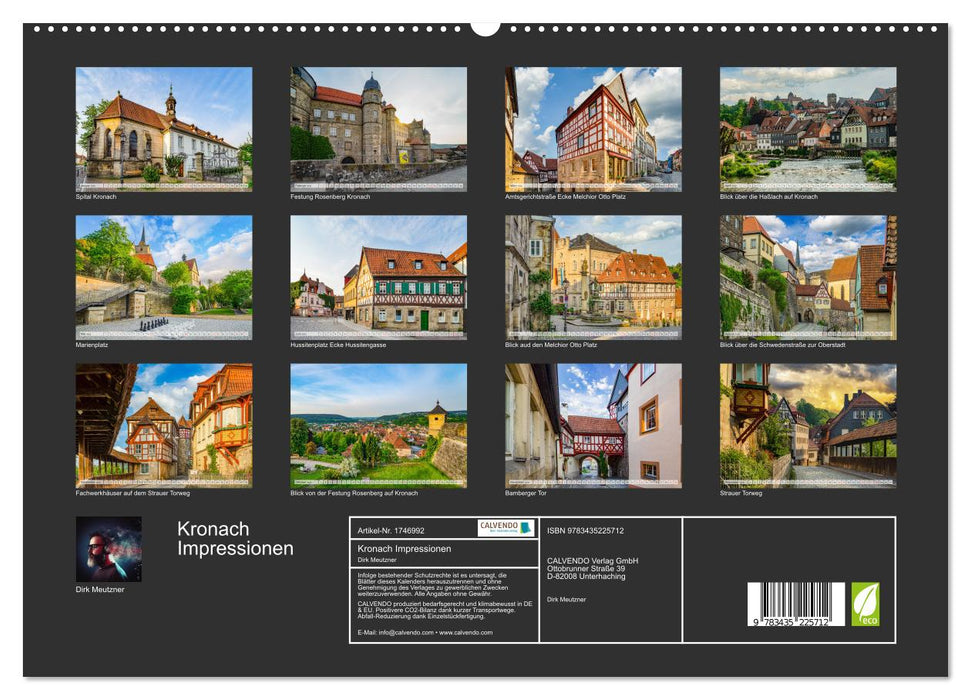 Kronach Impressionen (CALVENDO Premium Wandkalender 2025)