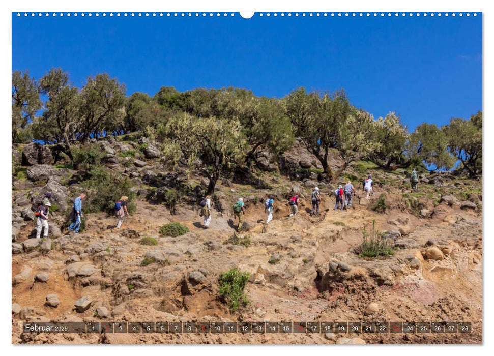 Wandern in Äthiopien (CALVENDO Premium Wandkalender 2025)