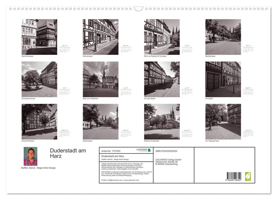 Duderstadt am Harz (CALVENDO Wandkalender 2025)