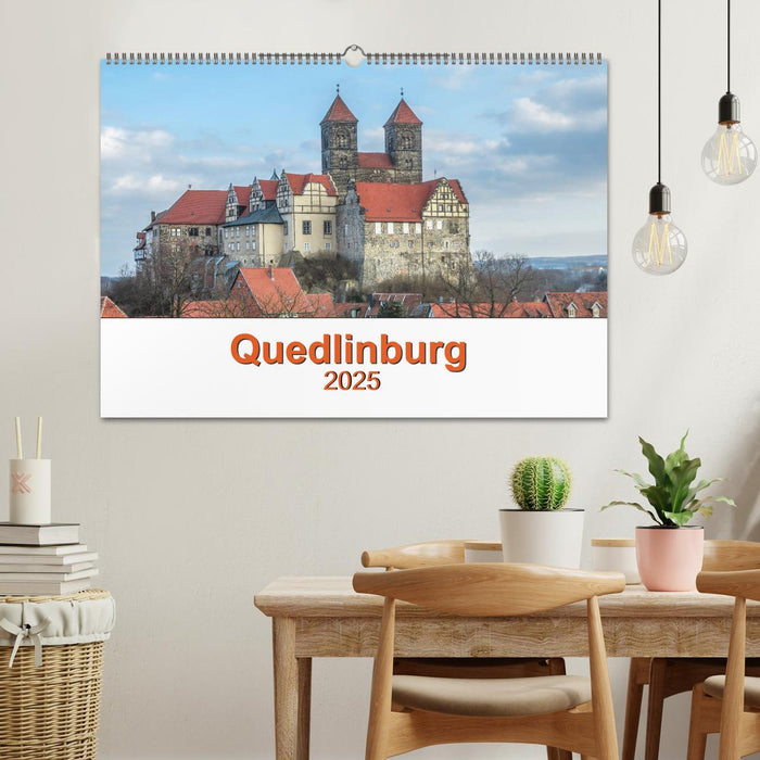 Fachwerkstadt Qudlinburg (CALVENDO Wandkalender 2025)