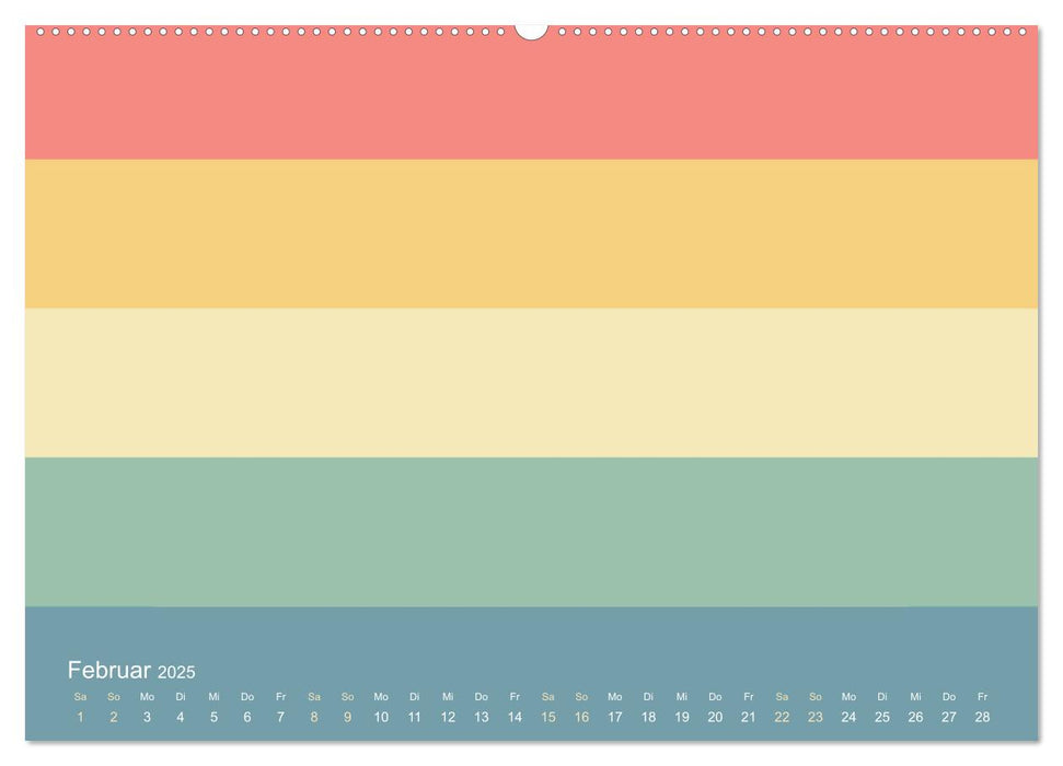 70er Jahre Bastelkalender - DIY Kreativ-Kalender zum Selbstgestalten (CALVENDO Wandkalender 2025)