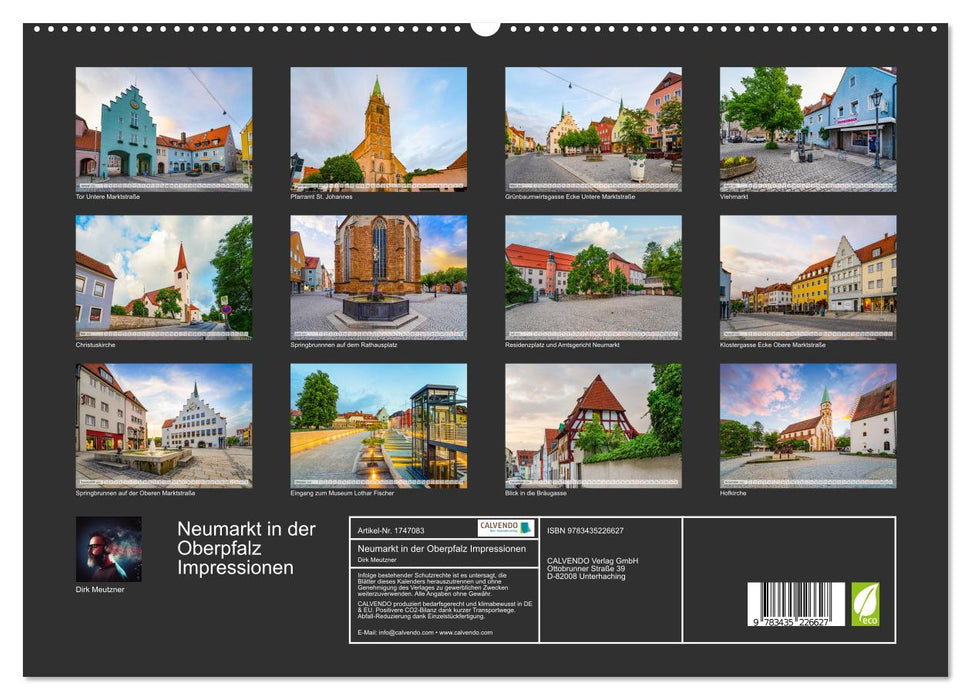 Neumarkt in der Oberpfalz Impressionen (CALVENDO Premium Wandkalender 2025)