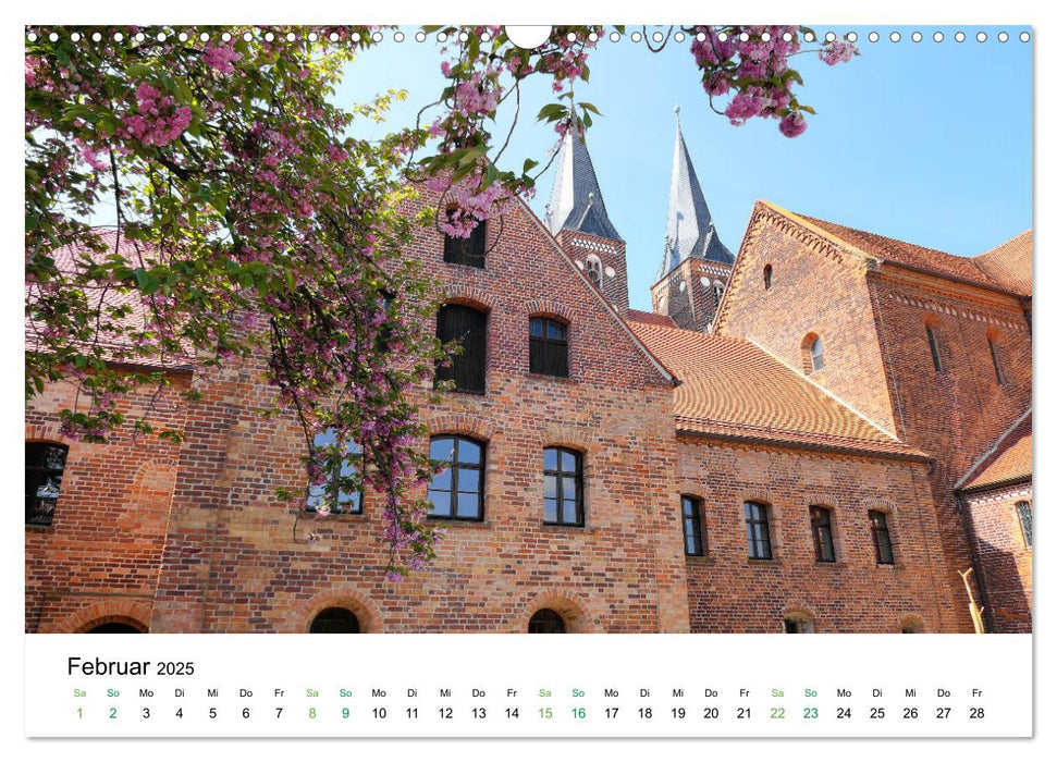 Entlang der schönen Elbe - Jerichow, Tangermünde und Havelberg (CALVENDO Wandkalender 2025)