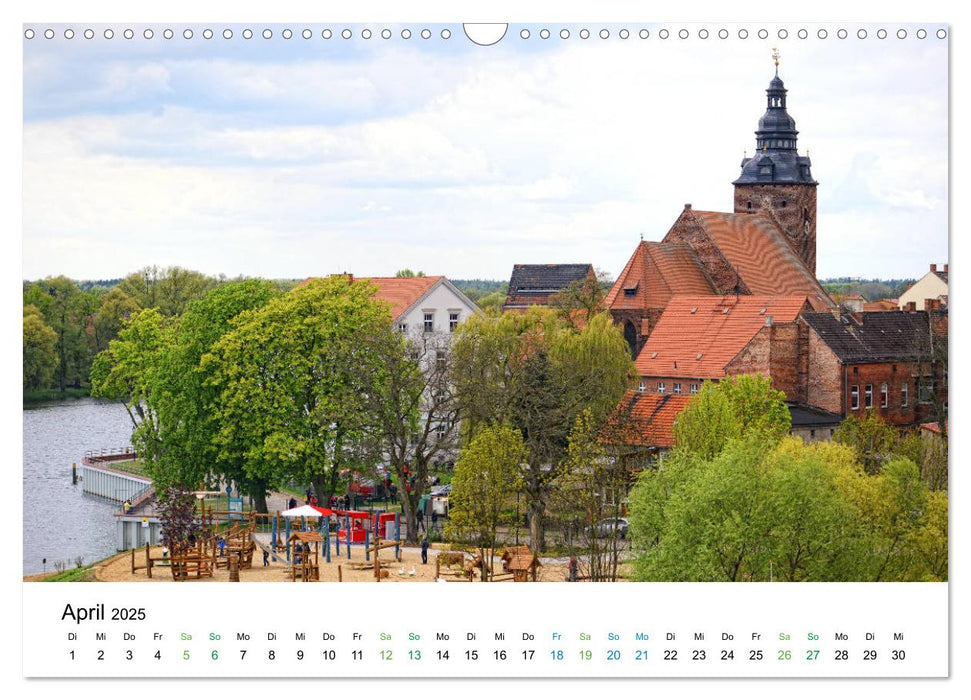 Entlang der schönen Elbe - Jerichow, Tangermünde und Havelberg (CALVENDO Wandkalender 2025)