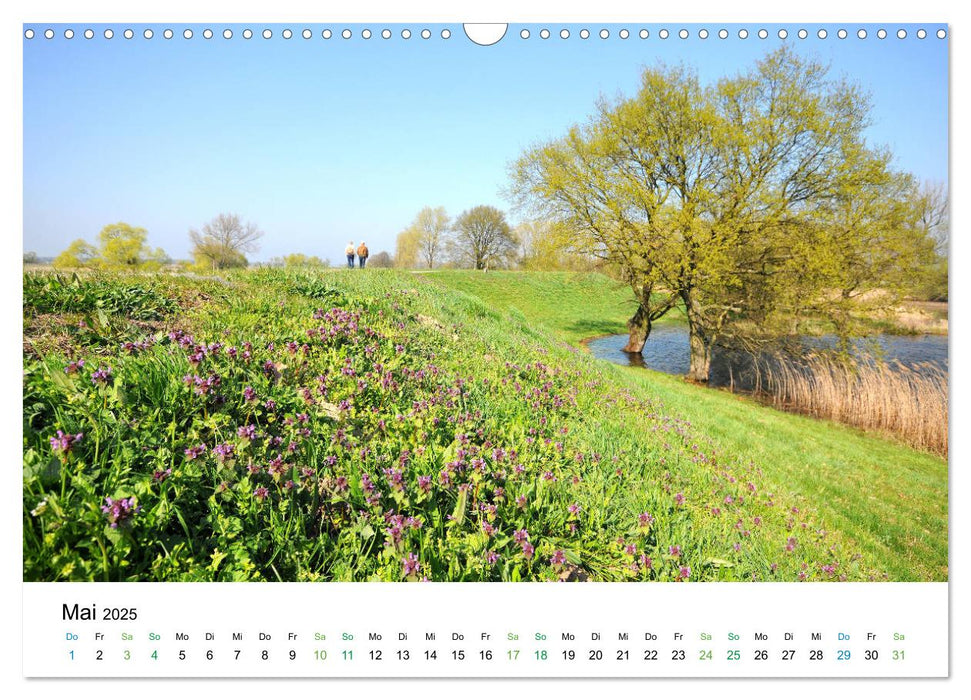 Entlang der schönen Elbe - Jerichow, Tangermünde und Havelberg (CALVENDO Wandkalender 2025)