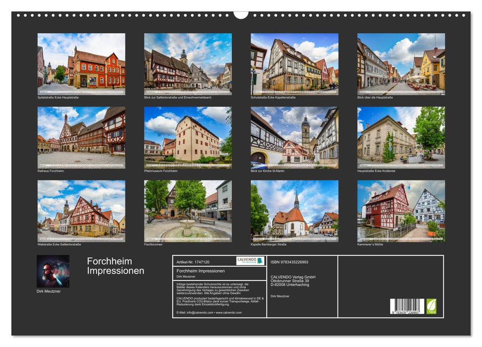 Forchheim Impressionen (CALVENDO Wandkalender 2025)