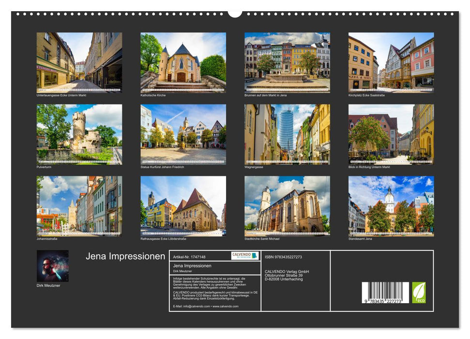 Jena Impressionen (CALVENDO Premium Wandkalender 2025)