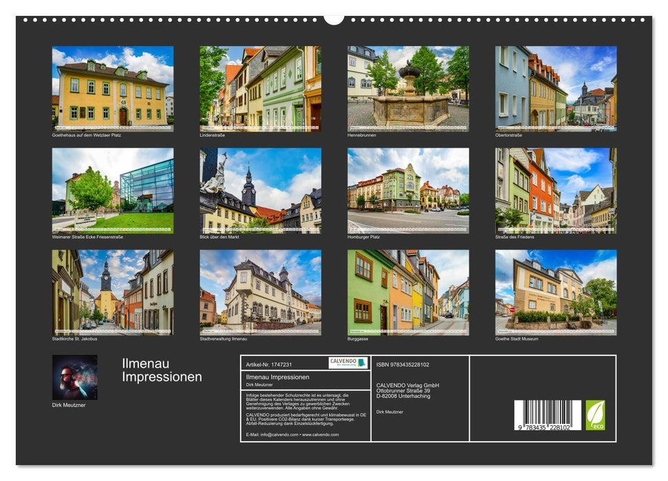 Ilmenau Impressionen (CALVENDO Premium Wandkalender 2025)