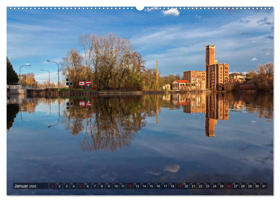 Unterwegs in Halle (CALVENDO Premium Wandkalender 2025)