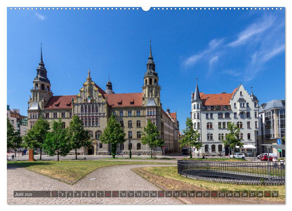 Unterwegs in Halle (CALVENDO Premium Wandkalender 2025)