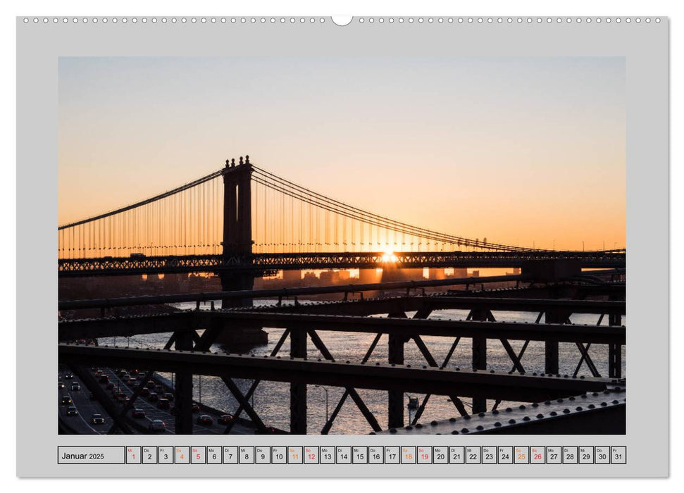 New York – Von Brooklyn zur Grand Central Station (CALVENDO Premium Wandkalender 2025)