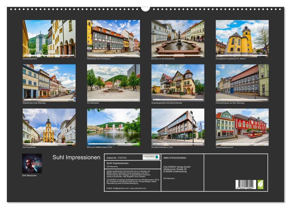 Suhl Impressionen (CALVENDO Wandkalender 2025)