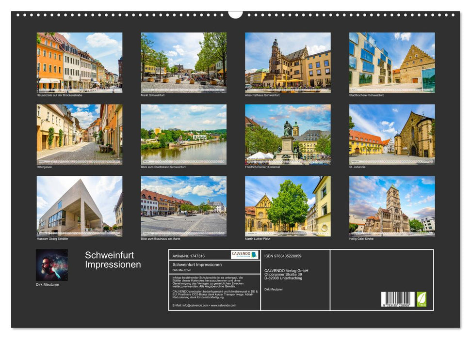 Schweinfurt Impressionen (CALVENDO Wandkalender 2025)