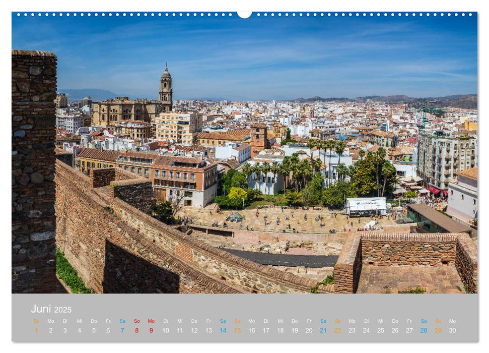 Malaga - andalusische Mittelmeerküste (CALVENDO Premium Wandkalender 2025)