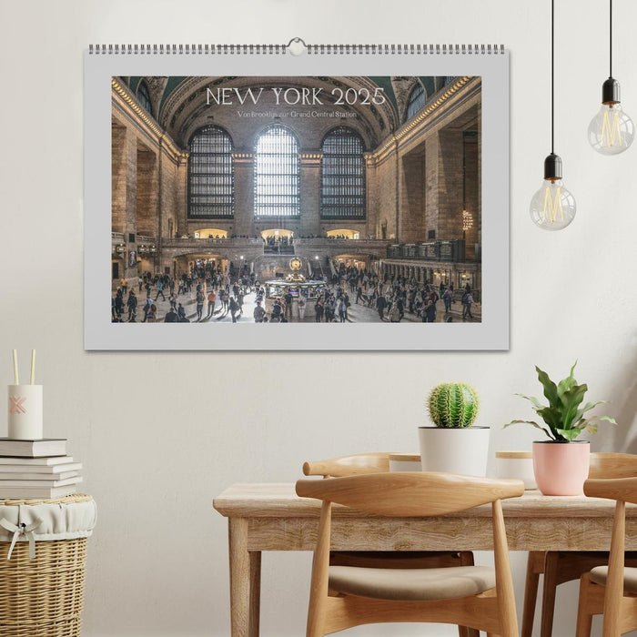 New York – Von Brooklyn zur Grand Central Station (CALVENDO Wandkalender 2025)