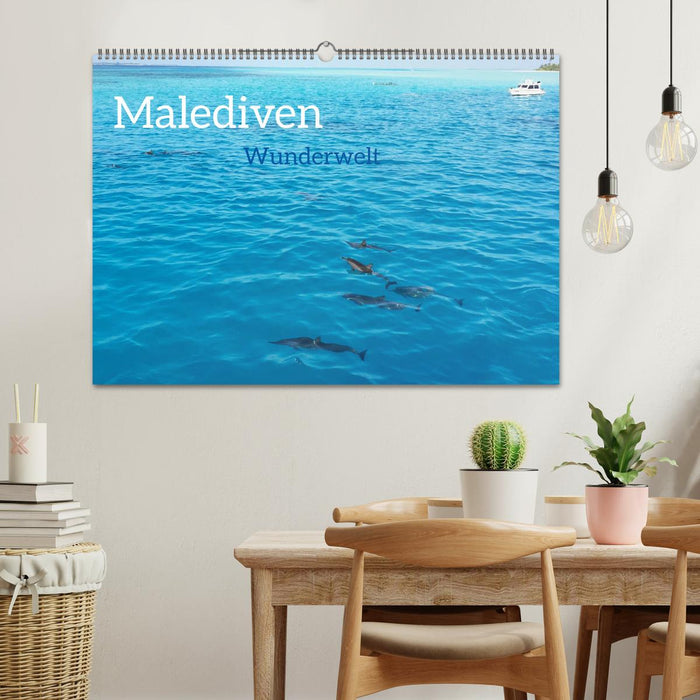 MALEDIVEN Wunderwelt (CALVENDO Wandkalender 2025)