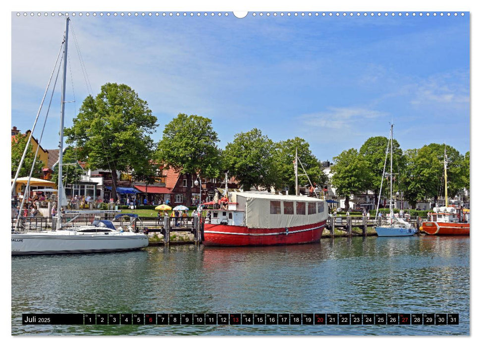 Warnemünde und Rostock, Perlen an der Ostsee (CALVENDO Premium Wandkalender 2025)