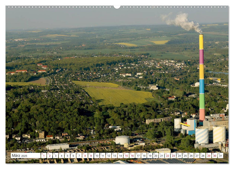 Chemnitz - Von Oben Nach Unten (CALVENDO Premium Wandkalender 2025)