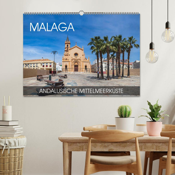 Malaga - andalusische Mittelmeerküste (CALVENDO Wandkalender 2025)