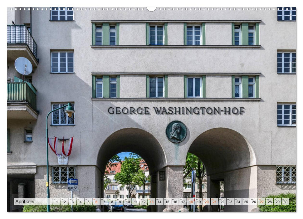 Baukunst des Roten Wien (CALVENDO Premium Wandkalender 2025)