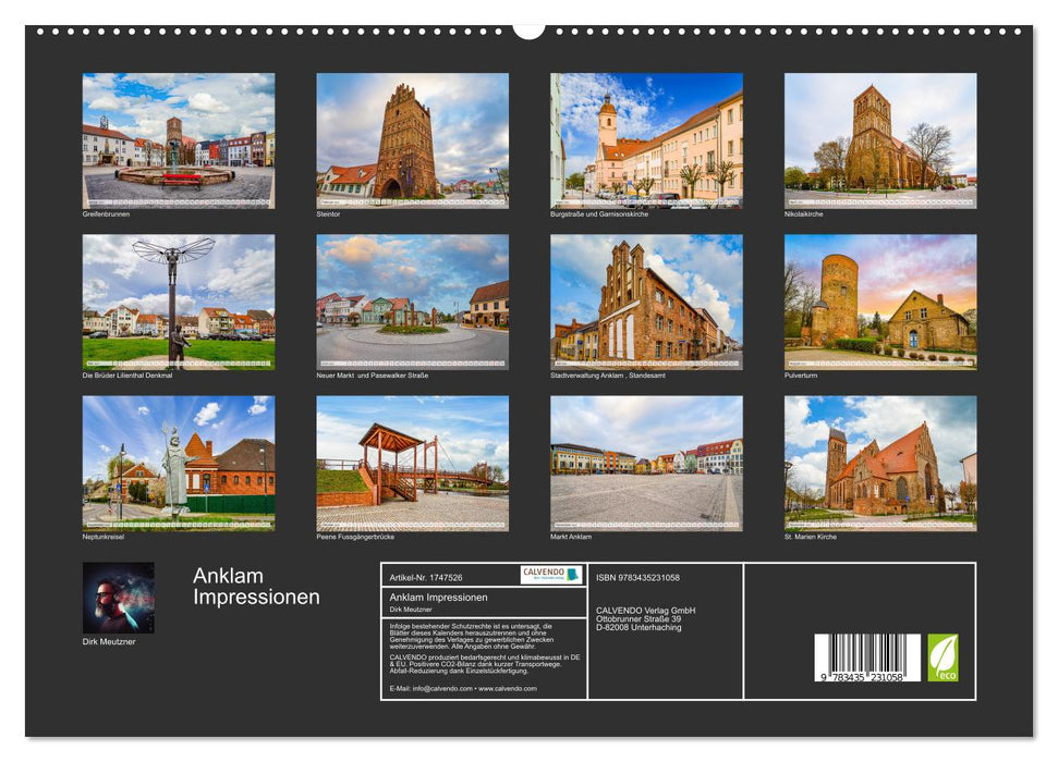 Anklam Impressionen (CALVENDO Premium Wandkalender 2025)