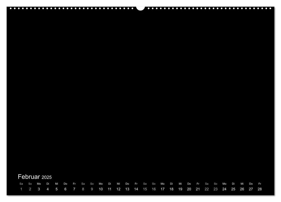 Bastelkalender: DIY Kreativ-Kalender -schwarz- (CALVENDO Wandkalender 2025)