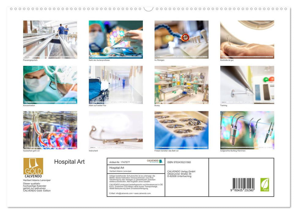 Hospital Art (CALVENDO Premium Wandkalender 2025)