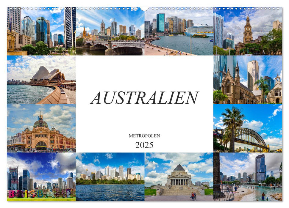 Australien Metropolen (CALVENDO Wandkalender 2025)