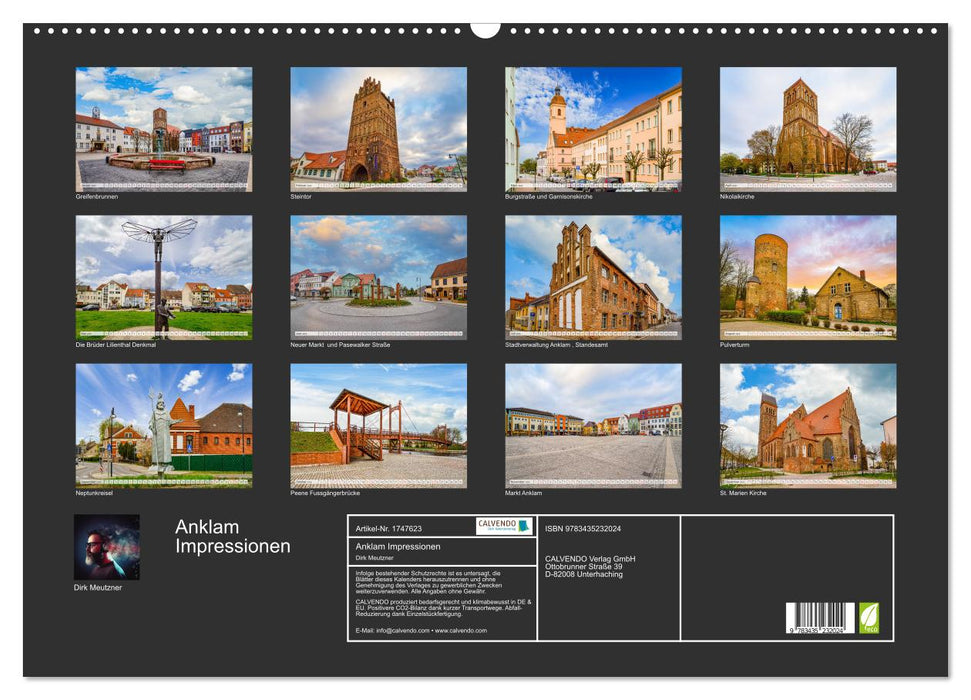 Anklam Impressionen (CALVENDO Wandkalender 2025)