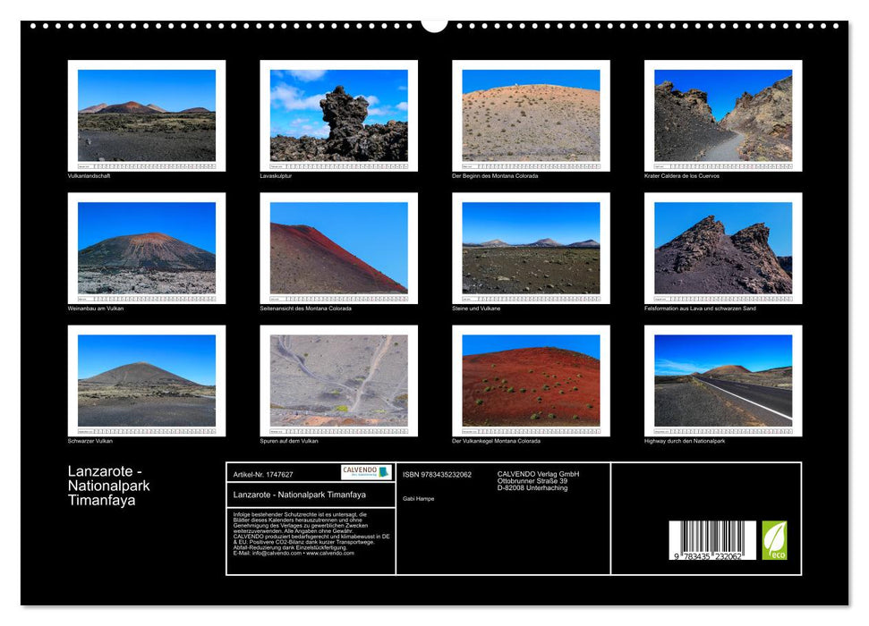 Lanzarote - Nationalpark Timanfaya (CALVENDO Premium Wandkalender 2025)