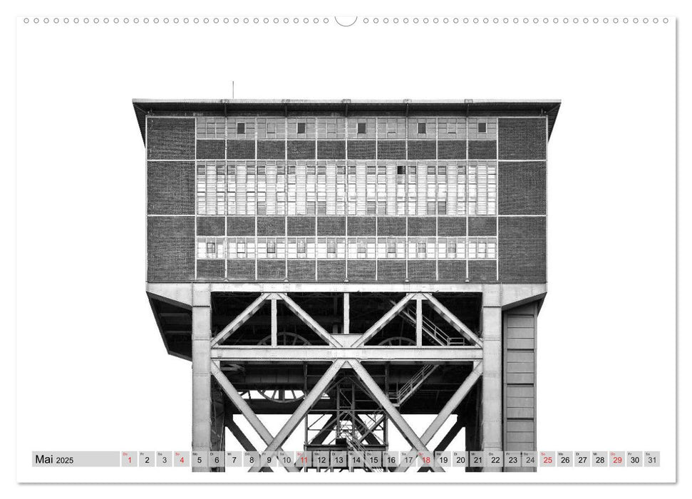 Fördergerüste - Landmarken einer Epoche (CALVENDO Premium Wandkalender 2025)