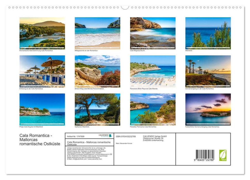 Cala Romantica - Mallorcas romantische Ostküste (CALVENDO Premium Wandkalender 2025)