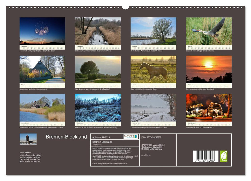 Bremen-Blockland (CALVENDO Premium Wandkalender 2025)